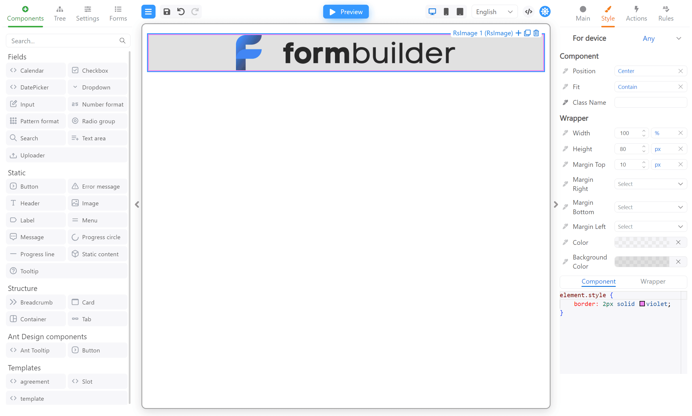 Component styling 10