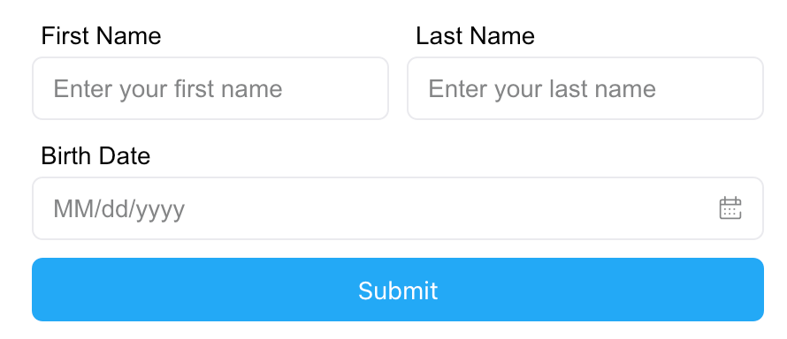 Form example