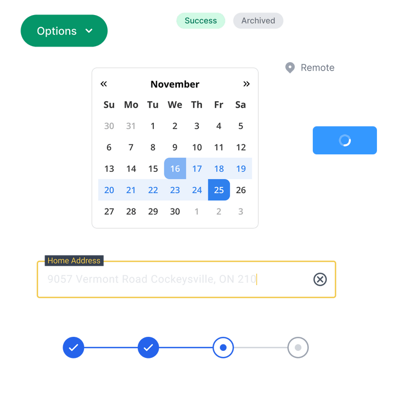 Custom field components demonstration